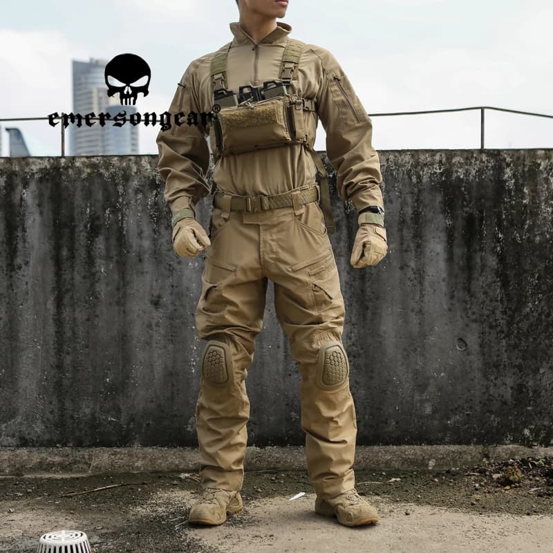 Uniforme combat G4 Emersongear BDU tactique avec protections pêche chasse paintball airsoft