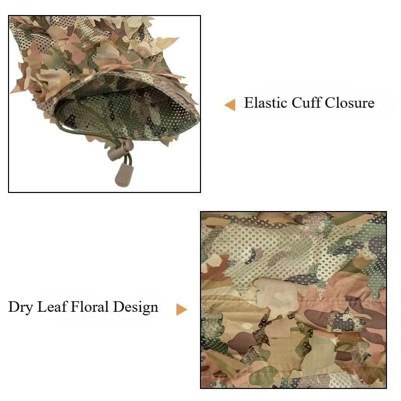 Cape camouflage tactique légère pour pêche - Ghillie respirant résistant observation ornithologique