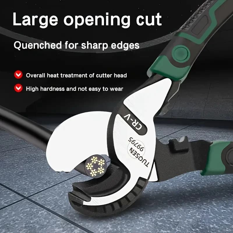 Pince coupe-câble acier carbone 6/8/10 pouces - Coupe-fils manuel pour réparation électrique et bricolage