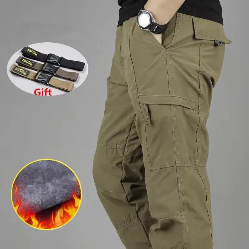 Pantalon cargo polaire tactique homme hiver 3XL pour pêche par grand froid coréen