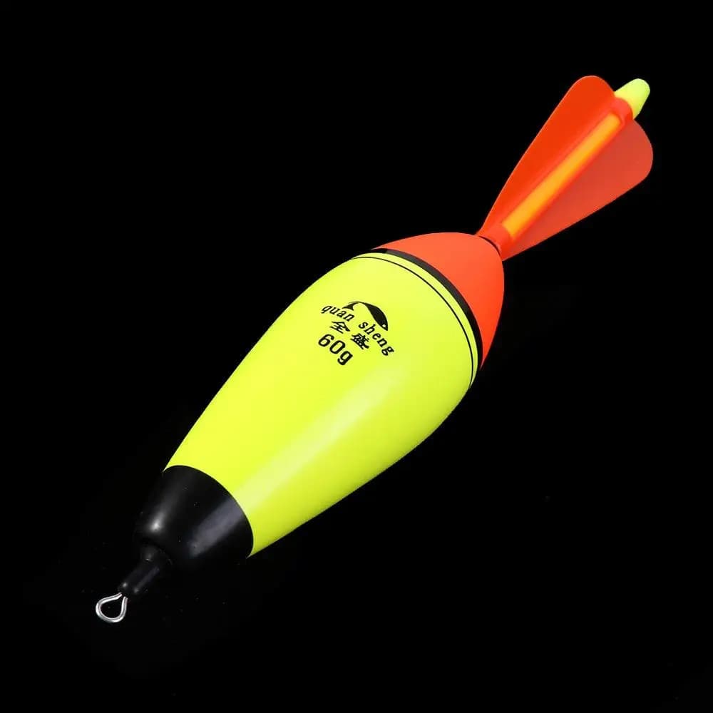 Flotteurs Eva lumineux avec queue tournante pour pêche nocturne en mer rocheuse 20-100g poids variable