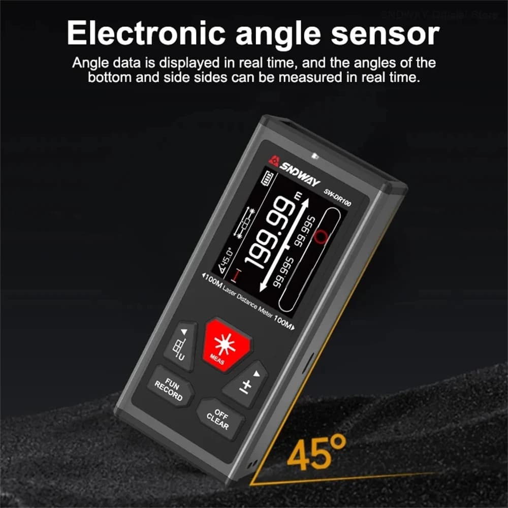 Télémètre laser professionnel SNDWAY SW haute précision mini pour pêche et construction