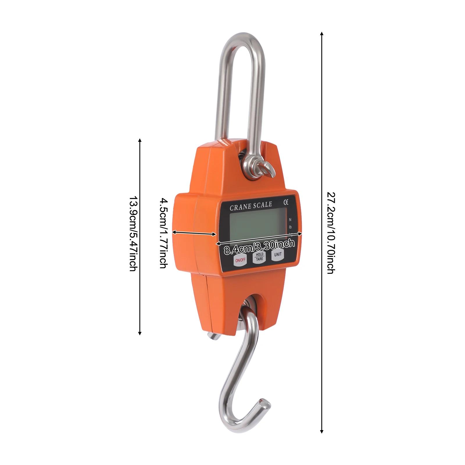 Balance gru électronique 300kg pêche LCD alarme surcharge unités kg/lb/n