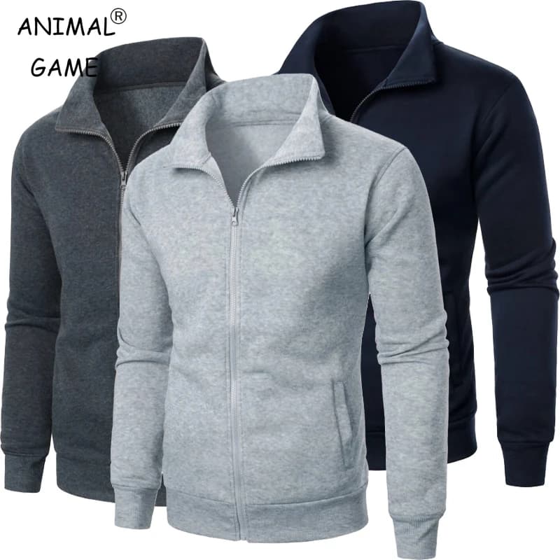 Veste baseball pêche homme automne - Sweatshirt chaud à fermeture pour pêche outdoor