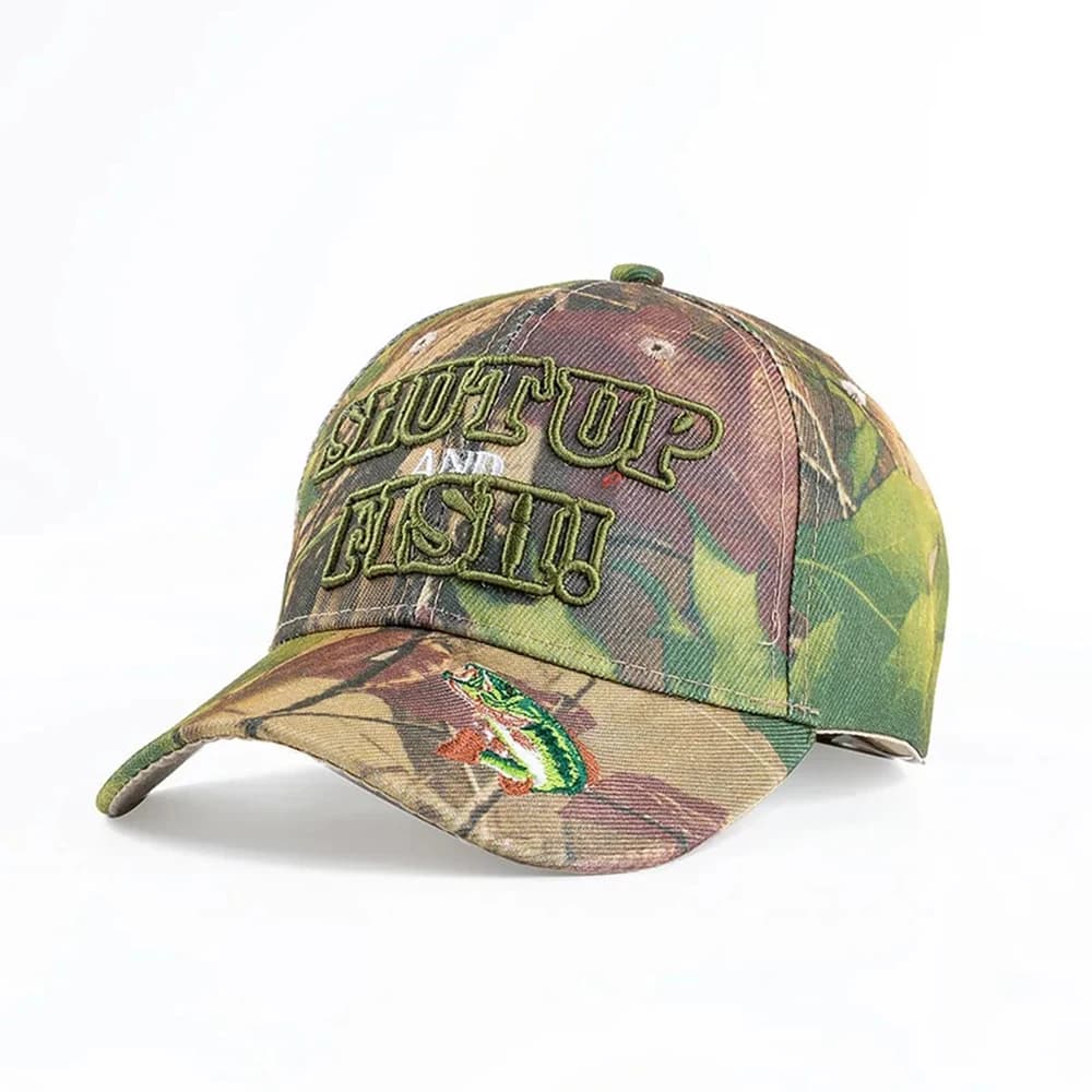 Casquette camouflage bec de canard adulte - Broderie tendance grande taille - Hommes femmes pêche
