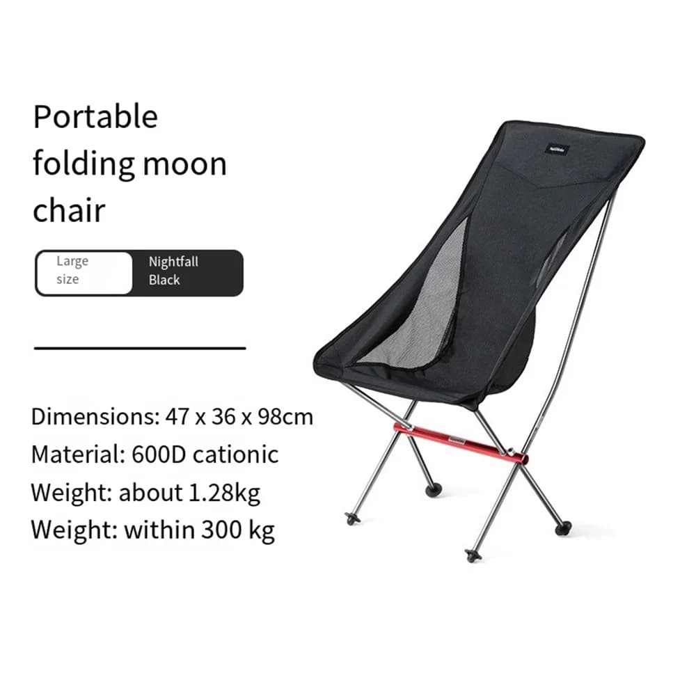 Chaise lune Naturehike pliable en alliage aluminium léger pour randonnée, pêche et plage