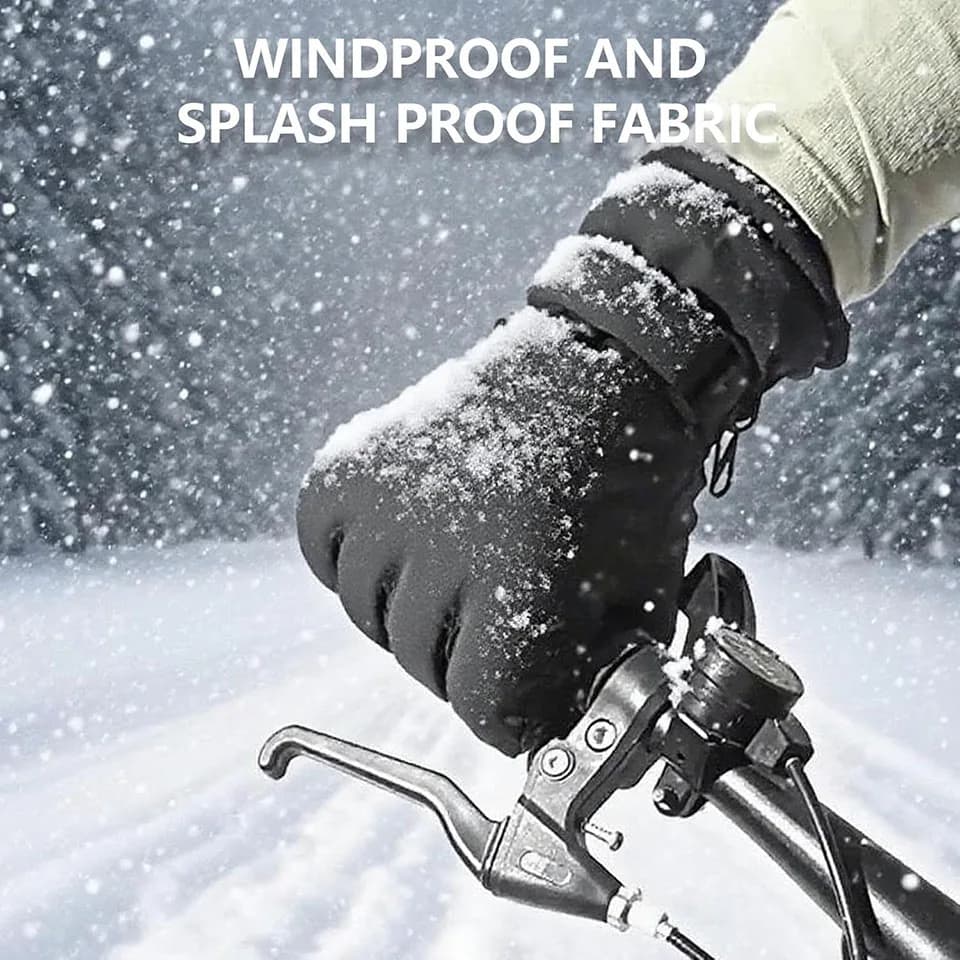 Gants GTUBIKE hiver chauds cyclisme ski résistance froid waterproof écran tactile équipement camping