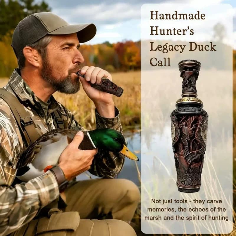 Sifflet canard portable léger - Appel manuel leurre canard cadeau idéal chasseur