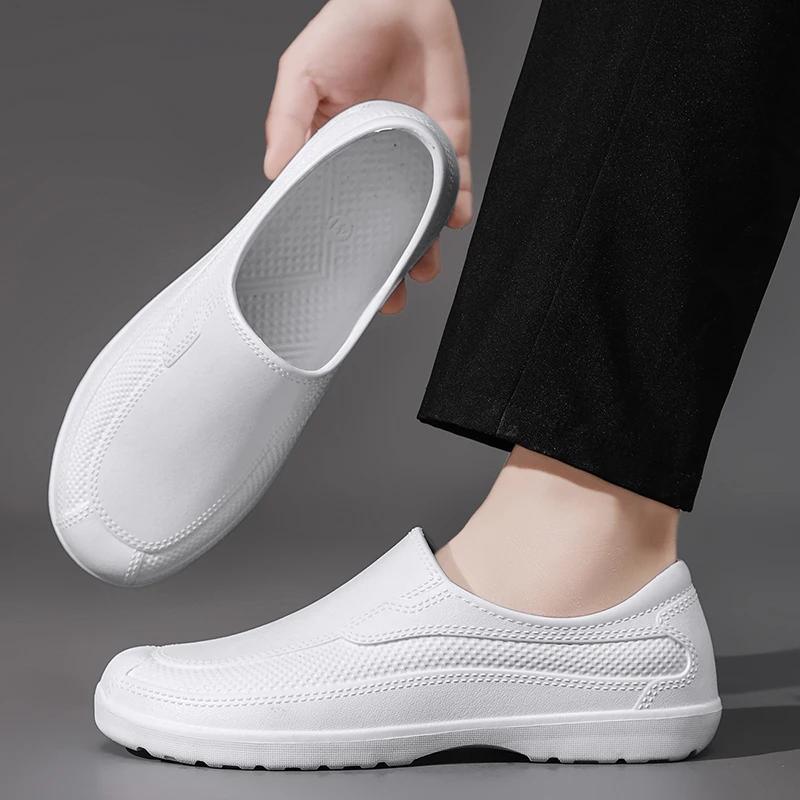 Chaussures de pêche étanches alimentaires en stock, bottes de sécurité travail extérieur ultra-légères antidérapantes
