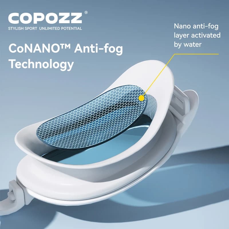 Lunettes de natation myopie importées anti-buée UV réglables pour plongée professionnelle