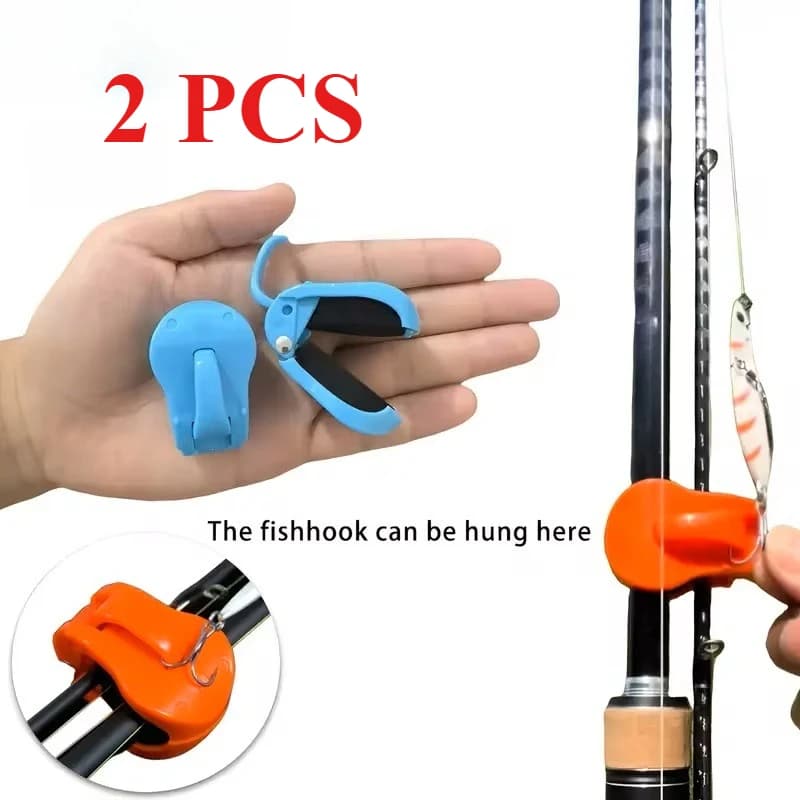 Porte-canne de pêche 2 pièces à fixation rapide sans outil, support une main pour cannes démontables
