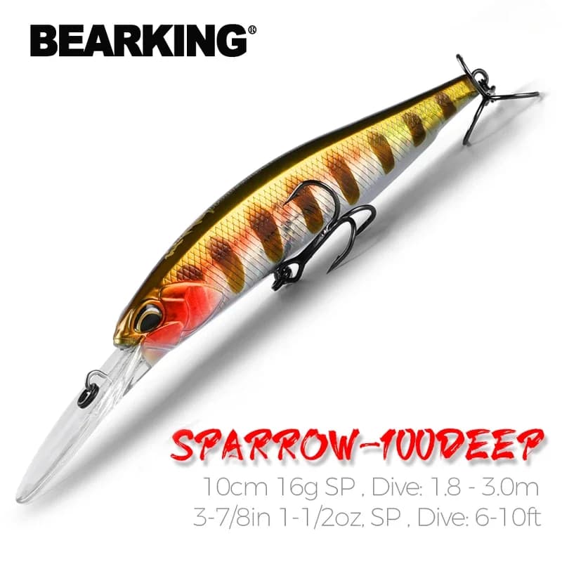 Leurre BEARKING 10cm 16g avec système super magnet pour long casting - hard bait wobbler minnow qualité 2019