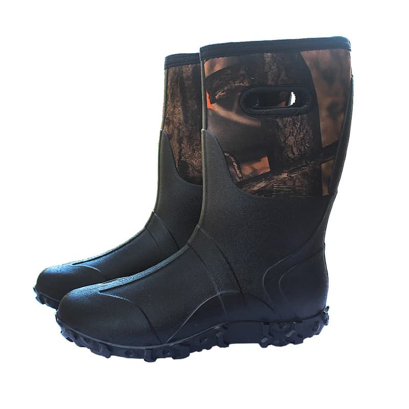 Bottes de pêche imperméables PVC respirantes avec semelle crampons antidérapante pour rochers et récifs