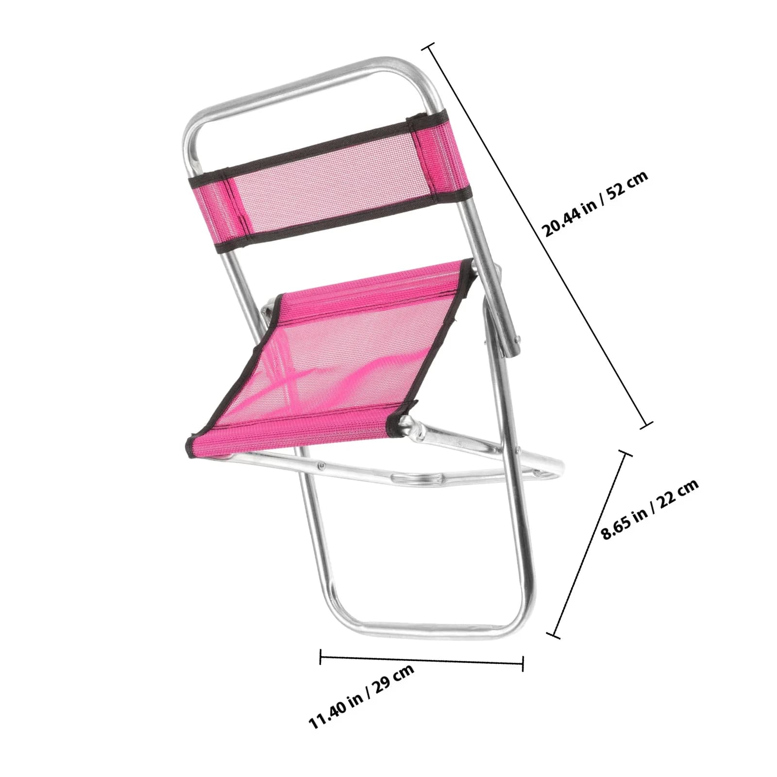 Chaise pliante outdoor pour pêche camping voyage légère portable design compact cadre métal mesh