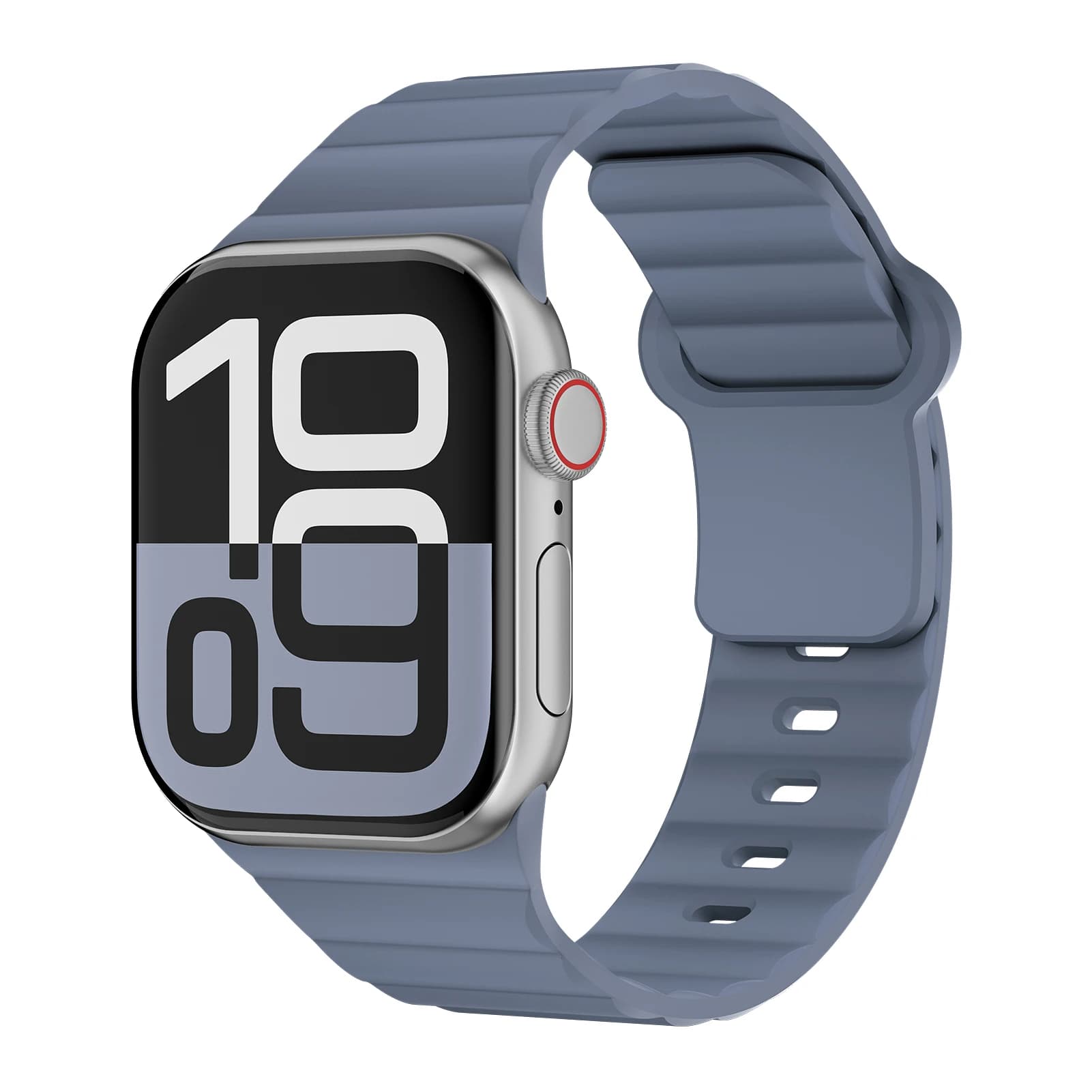 Bracelet silicone sport pour Apple Watch Ultra 2 Series 9 8 7 SE 49mm 45mm 44mm 41mm étanche confortable