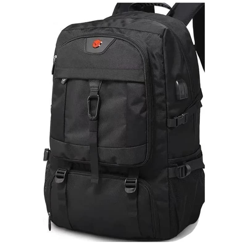 Sac à dos voyage 50L 80L homme compartiment chaussures séparé - Sport outdoor étanche noir - Grande capacité