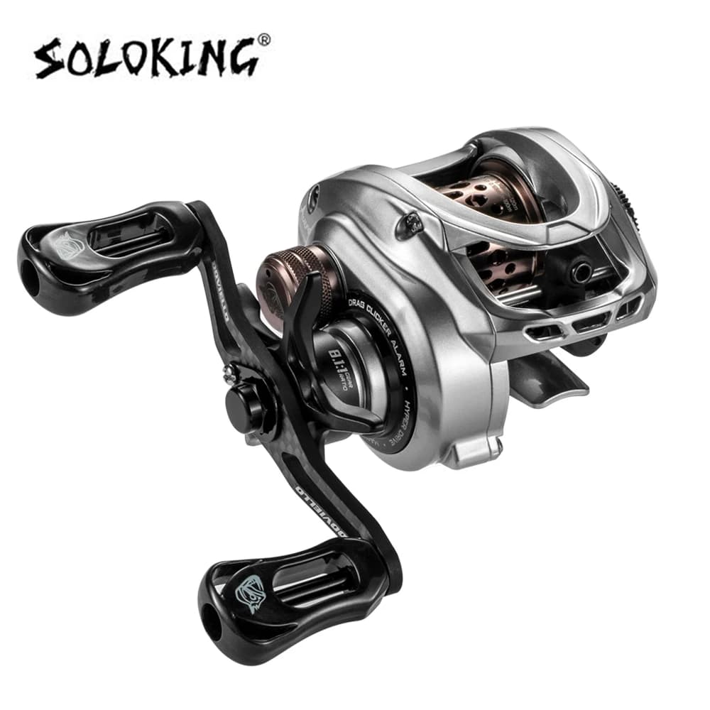 Moulinet baitcasting SOLOKING ACURA HICC50 Pro 10+1BB ultra-léger BFS pour pêche de la truite et du black bass