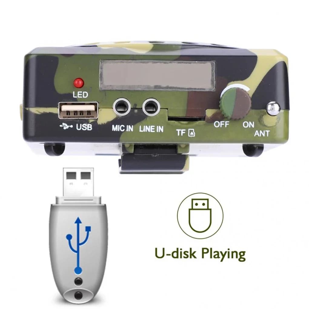 Amplificateur son appât télécommandé - Haut-parleur chasse professionnel prise EU