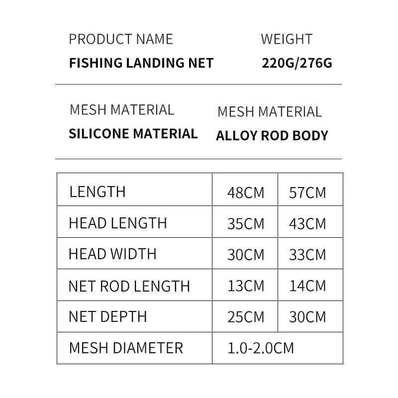 Filet de pêche portable ultraléger en alliage d'aluminium pour pêche à la mouche - TAIYU
