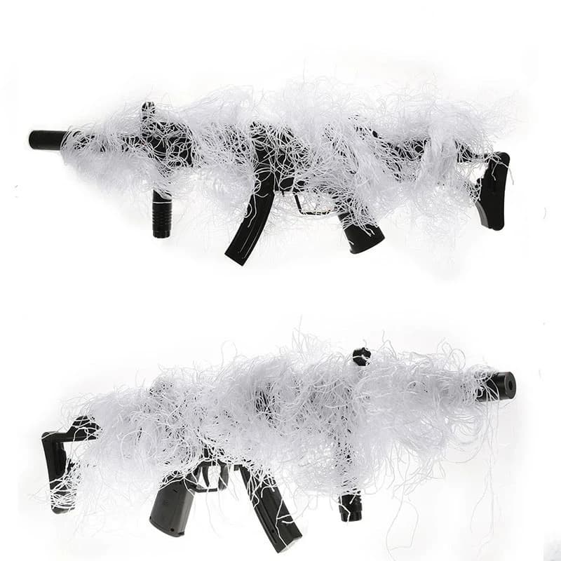 Accessoires camouflage pour chasse pêche - Enveloppes armes et cordes élastiques militaires
