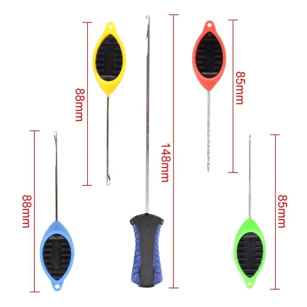 Kit de montage pour appâts de pêche à la carpe Hirisi avec aiguilles à porte et