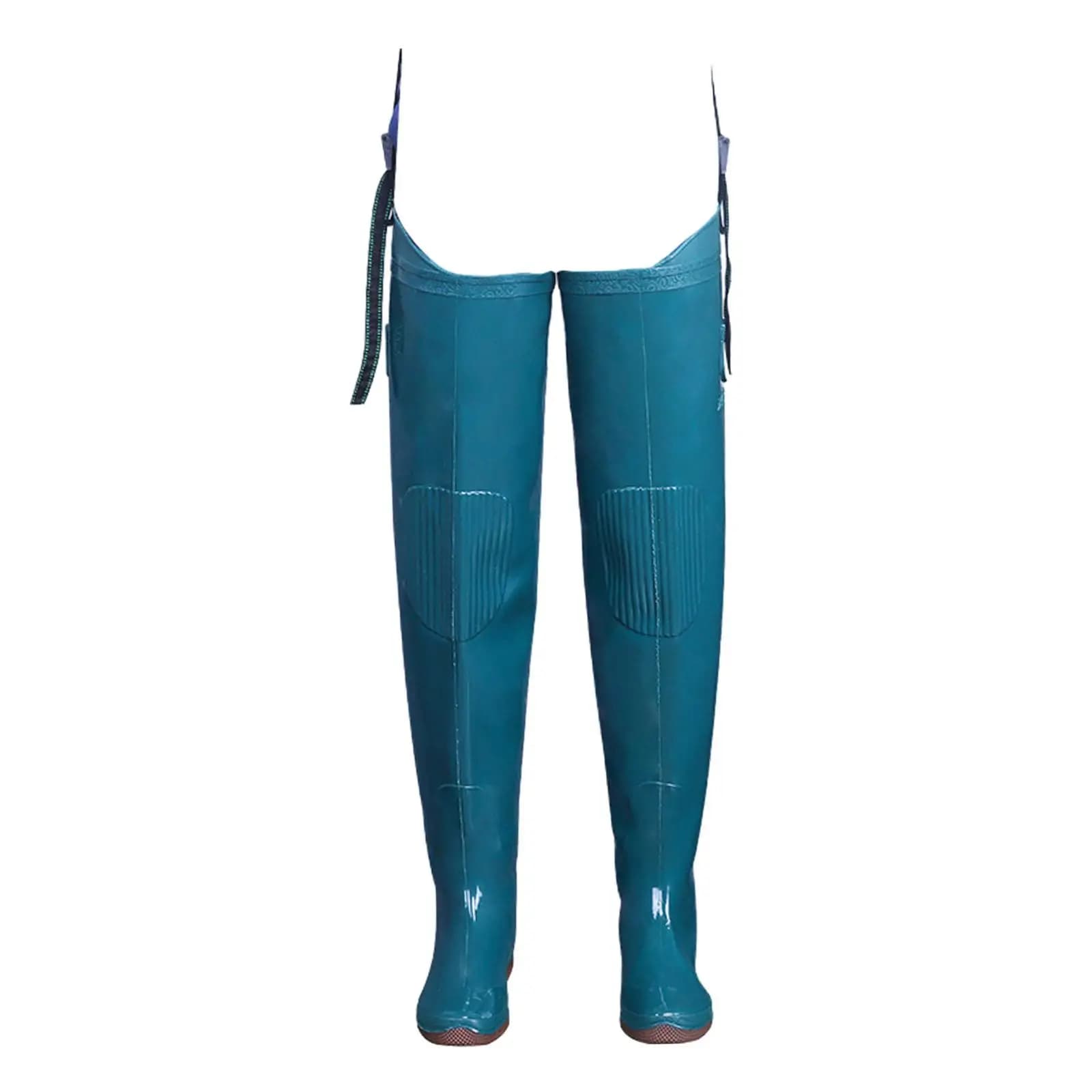Bottes de pêche wader imperméables genou long - Chaussures eau résistantes durables pour pêche extérieure