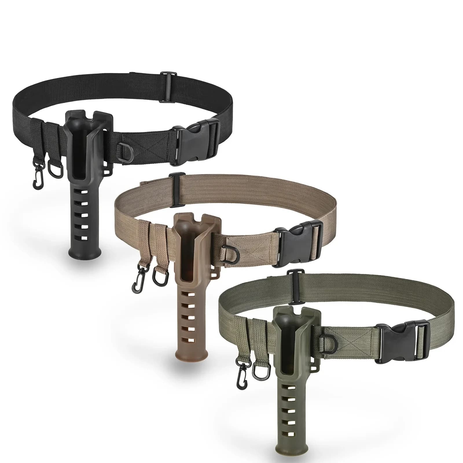 Support de canne à pêche portable ceinturable avec dispositif réglable pour canne, accessoire pêche extérieur