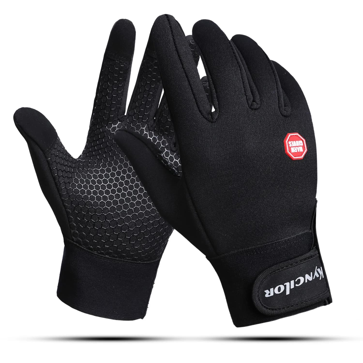 Gants de pêche d'hiver trois doigts exposés GL-112V - Chauffants et imperméables pour pêche au rocher