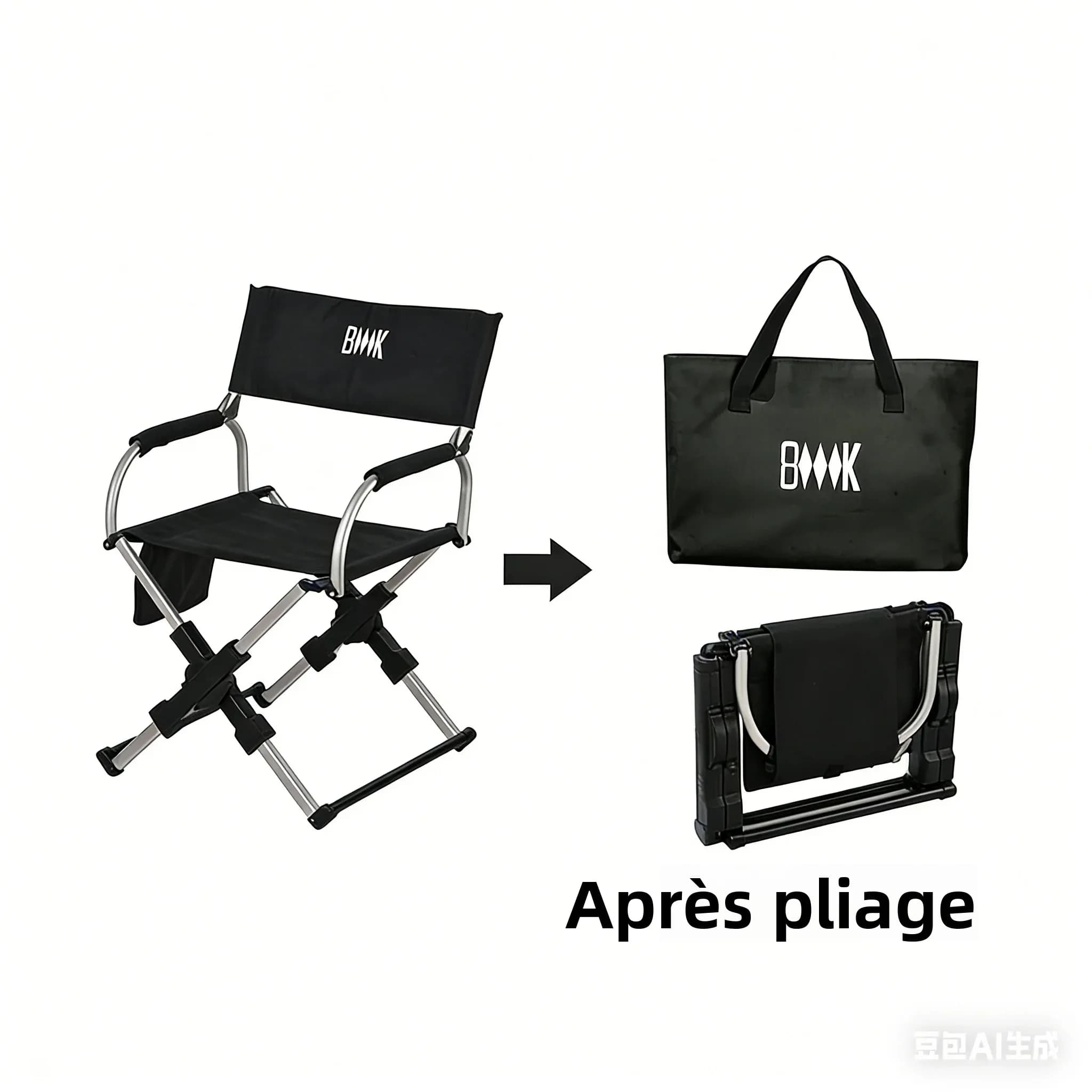 Chaise pliante réalisateur alliage aluminium légère pour pêche plage camping randonnée siège voyage