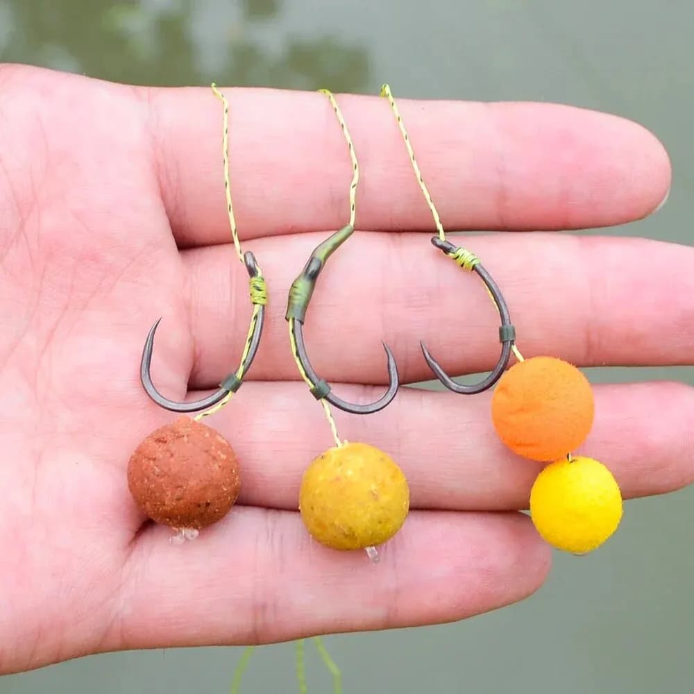 Hameçons de pêche sans ardillon Hirisi 50 pièces, acier inoxydable haute teneur en carbone et résistants,