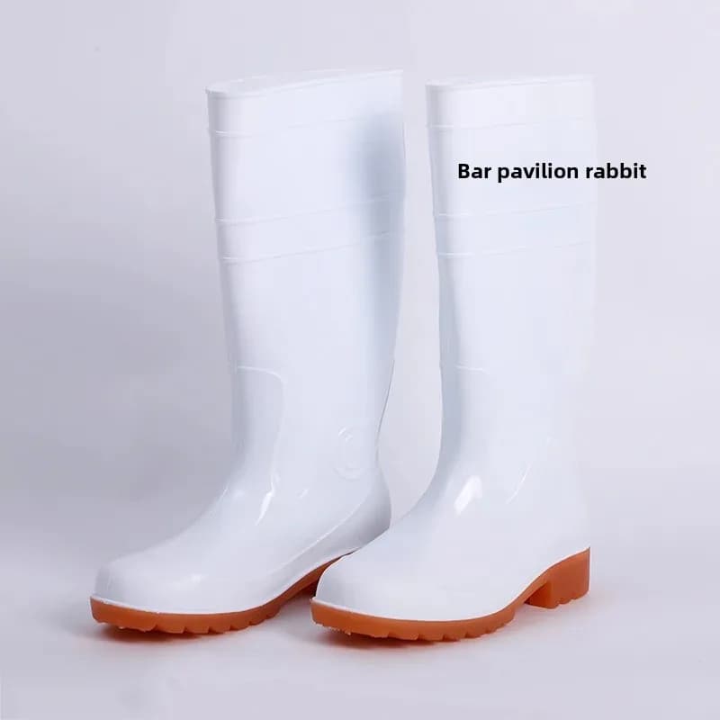 Bottes de pluie hautes genou PVC EVA mousse anti-dérapantes imperméables chaussures eau adulte