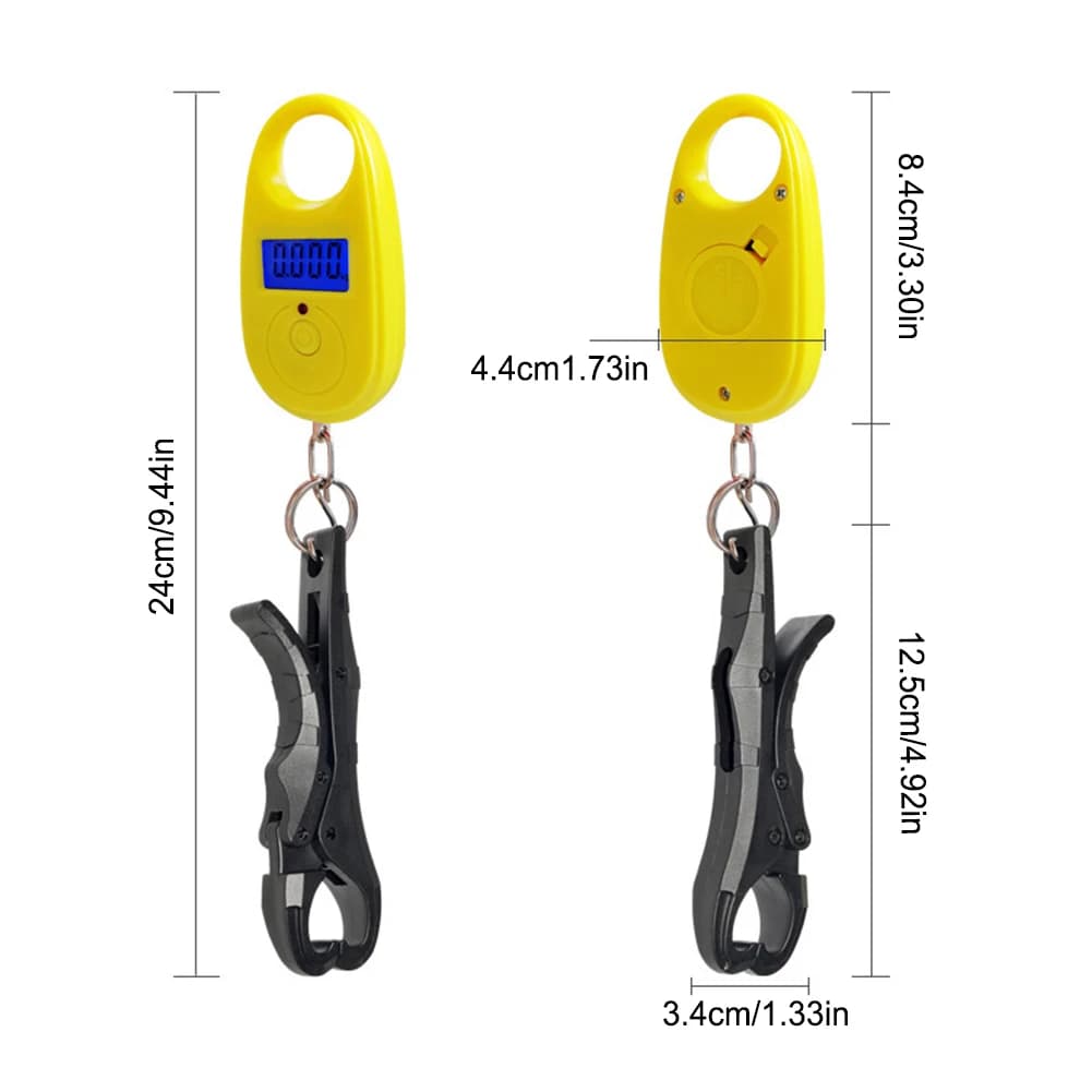 Mini balance digitale portative 40kg avec pince à poisson - peson électronique pour pêche, contrôle de prise
