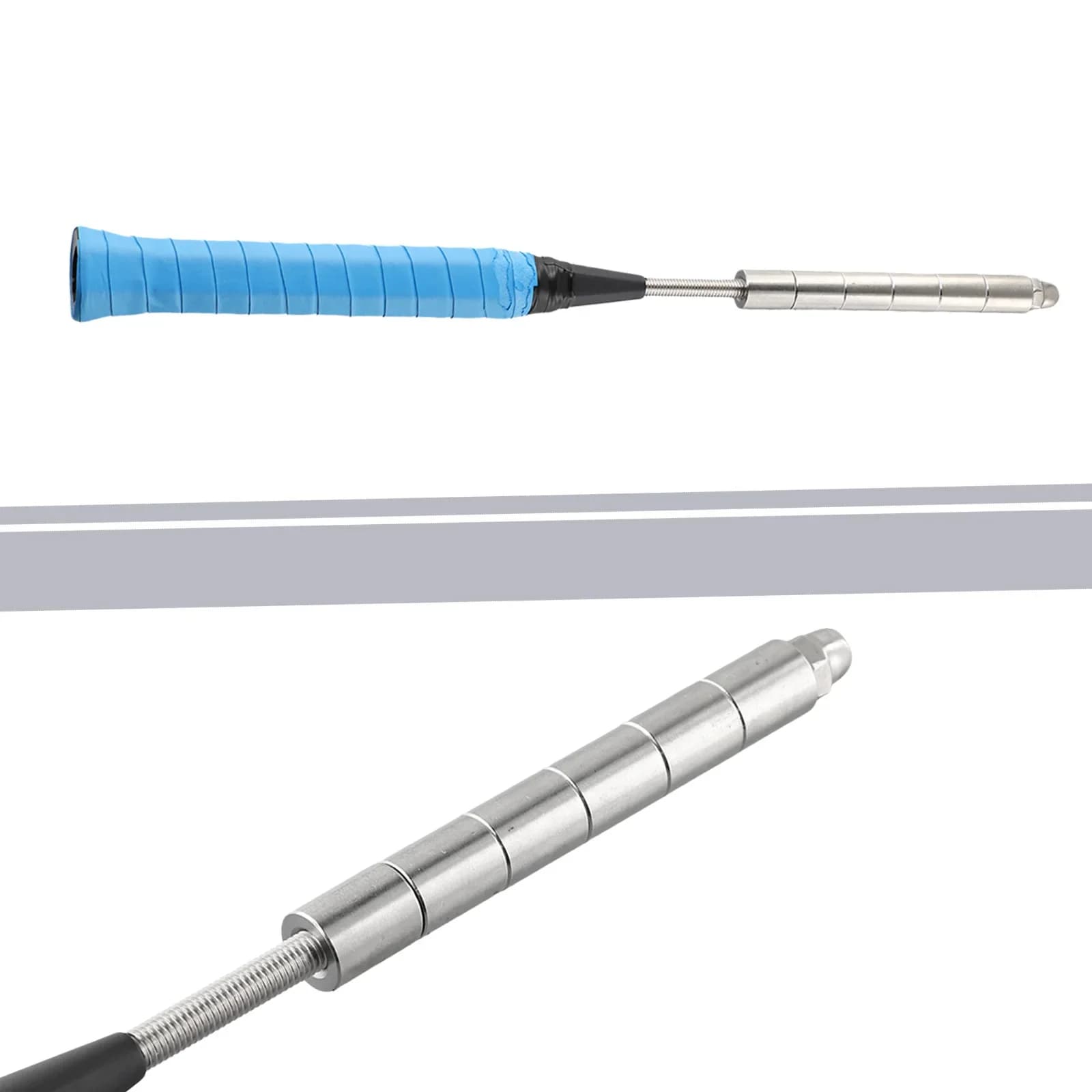 Entraîneur de swing de raquette de badminton réglable en acier inoxydable pour pêcheurs