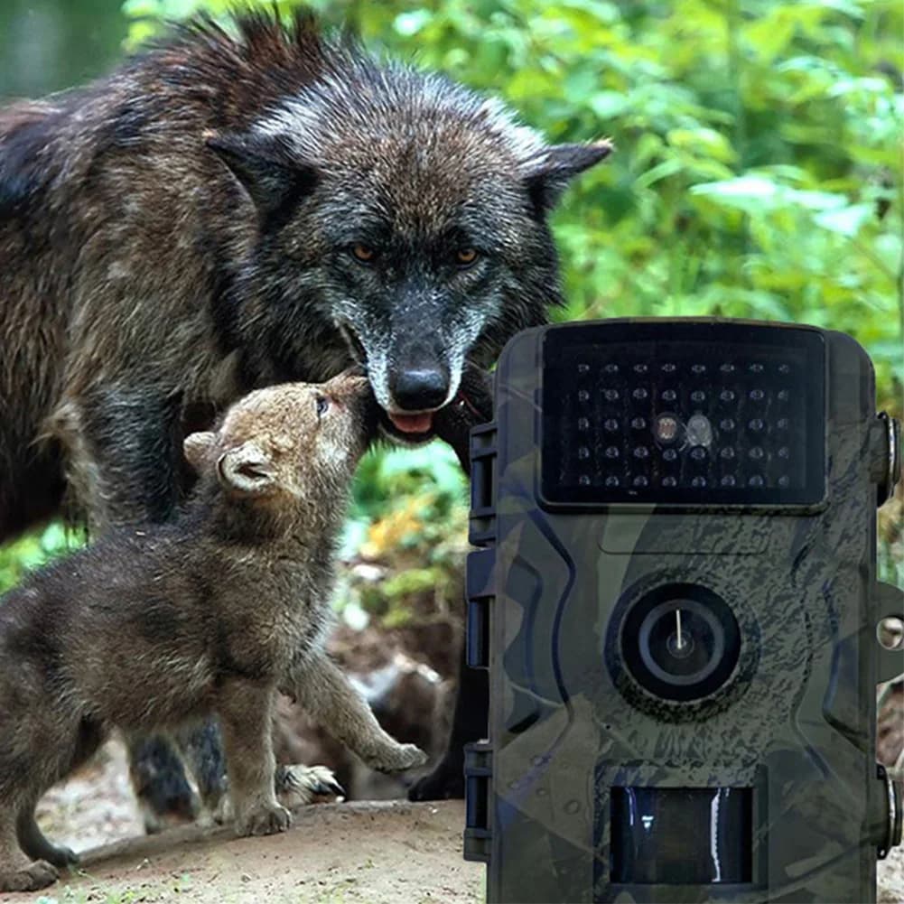 Caméra de chasse étanche vision nocturne infrarouge pour observation animaux et chasse extérieure faune