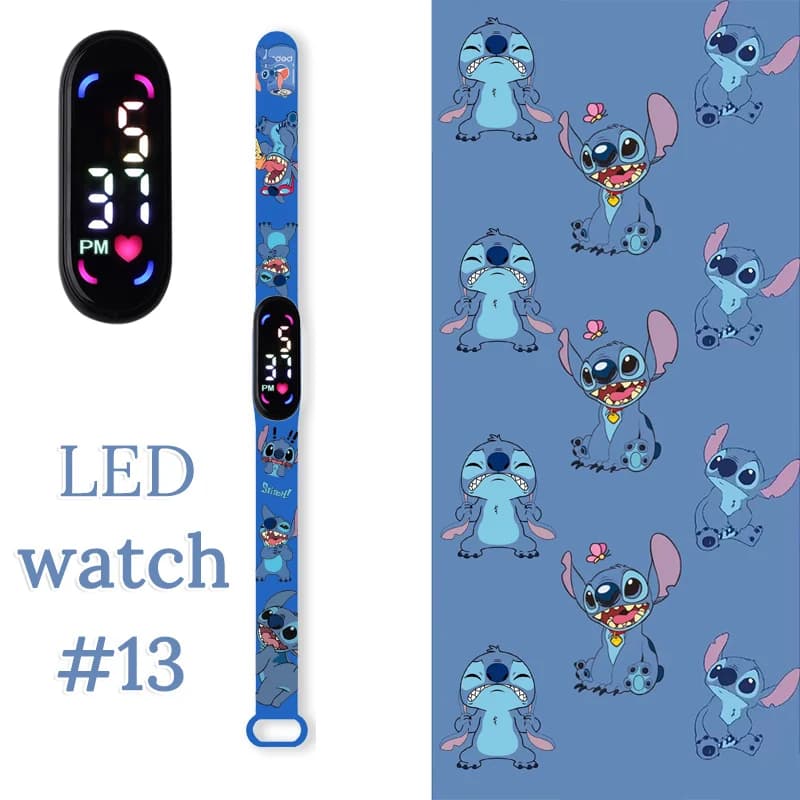Montre enfants fille waterproof sport LED tactile - Bracelet digital horloge garçon montre sportive étanche