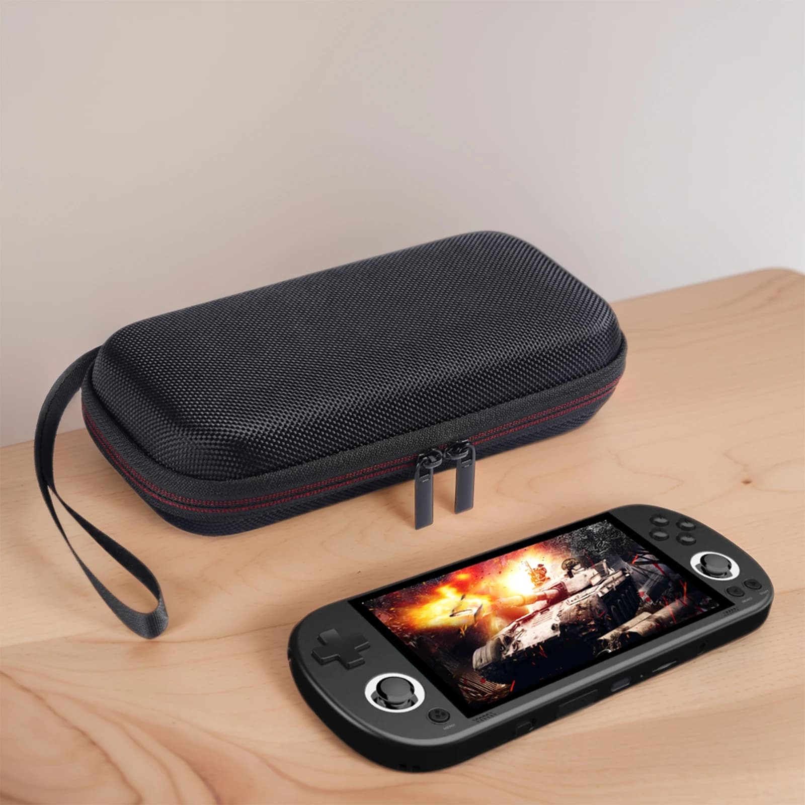 Étui de voyage rigide EVA portable pour console Trimui Smart Pro avec film trempé optionnel