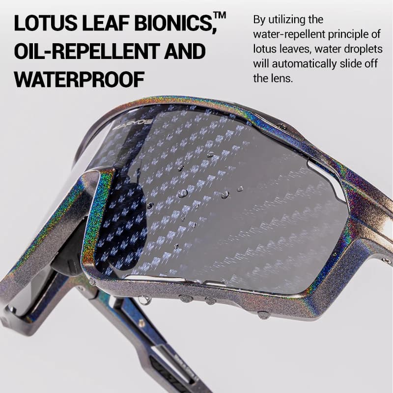 Lunettes vélo KAPVOE à lentilles nano - Technologie avancée pour pêcheurs, protection UV400 maximale