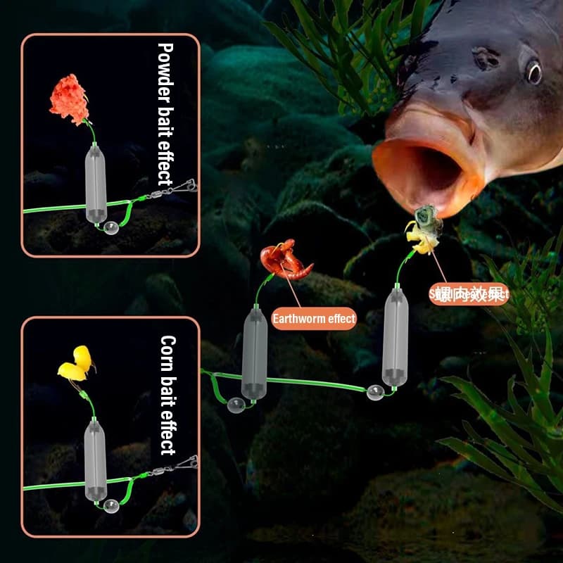 Montages carp flottants prêts à l'emploi hameçons Iseni tailles 3-11 pour pêche en surface