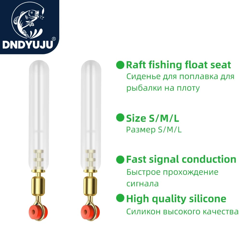 10 pièces de supports de flotteur en silicone avec tête en cuivre rotative 360° - Anti-nœud DNDYUJU