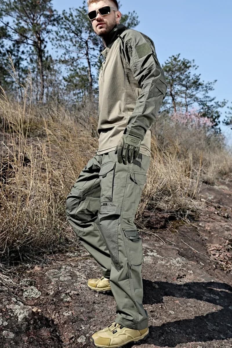Ensemble pêche rapide séchage - Tenue camouflage ripstop pour pêche active