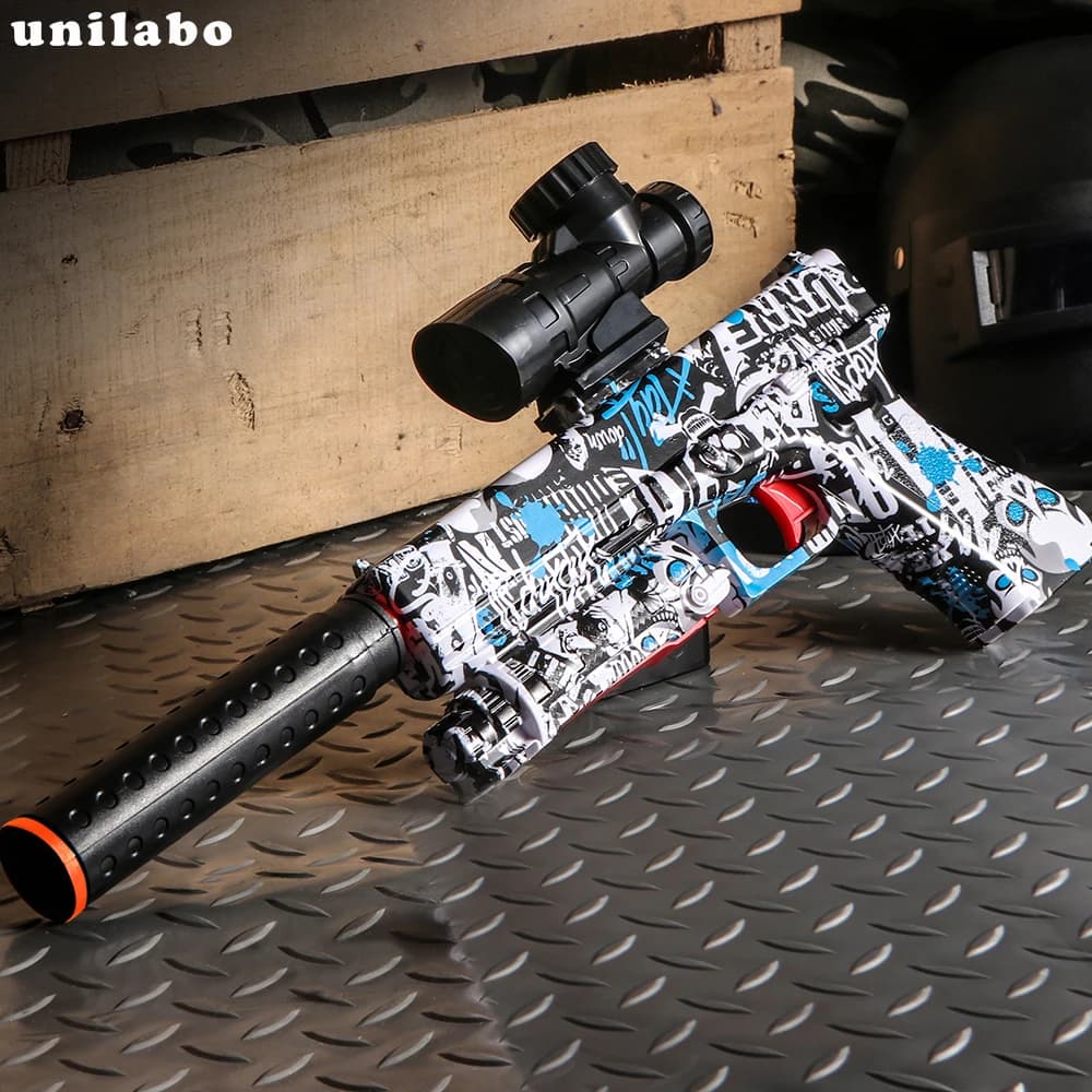 Pistolet électrique M416 set tir - Jouet précision extérieur cadeau anniversaire pour jeunes pêcheurs