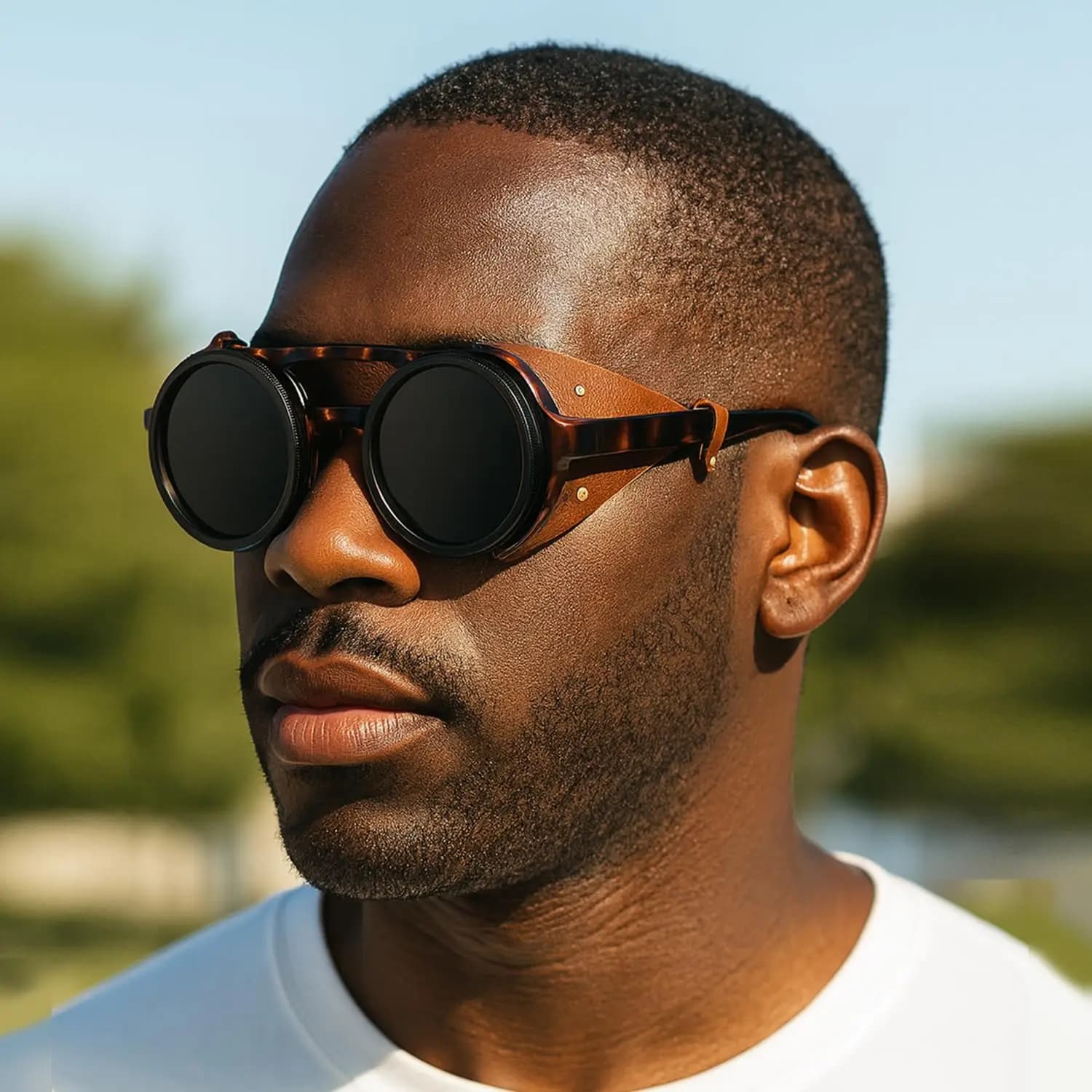 Lunettes de soleil polarisées ND9 réglables pour pêche et conduite - Verres teintés variables UV400