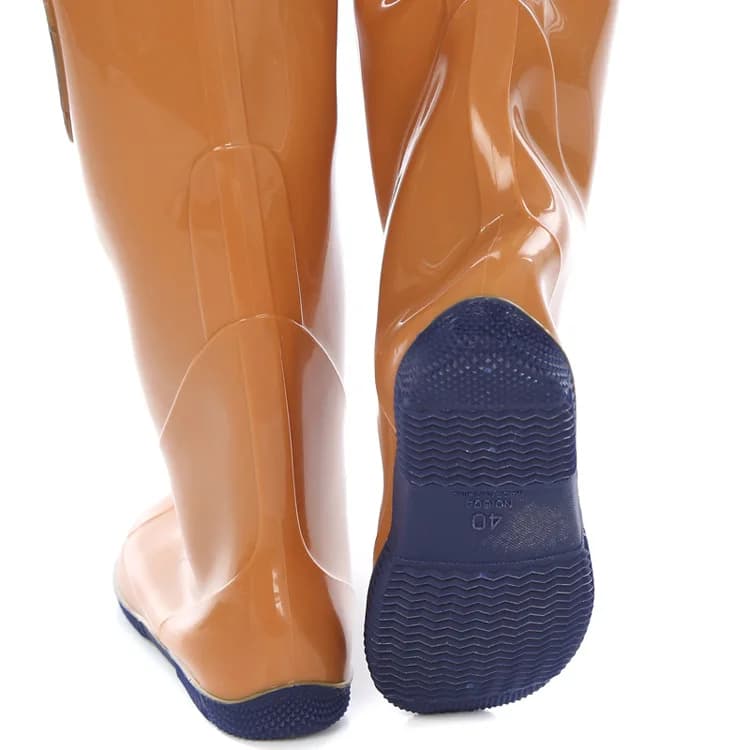 Bottes de pêche genou imperméables semelle souple antidérapantes résistantes pluie