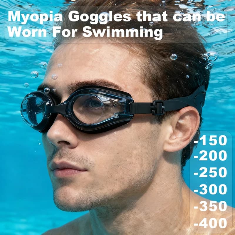 Lunettes natation myopie hommes femmes sport aquatique étanches -1.5 à -4.0 HD anti-buée
