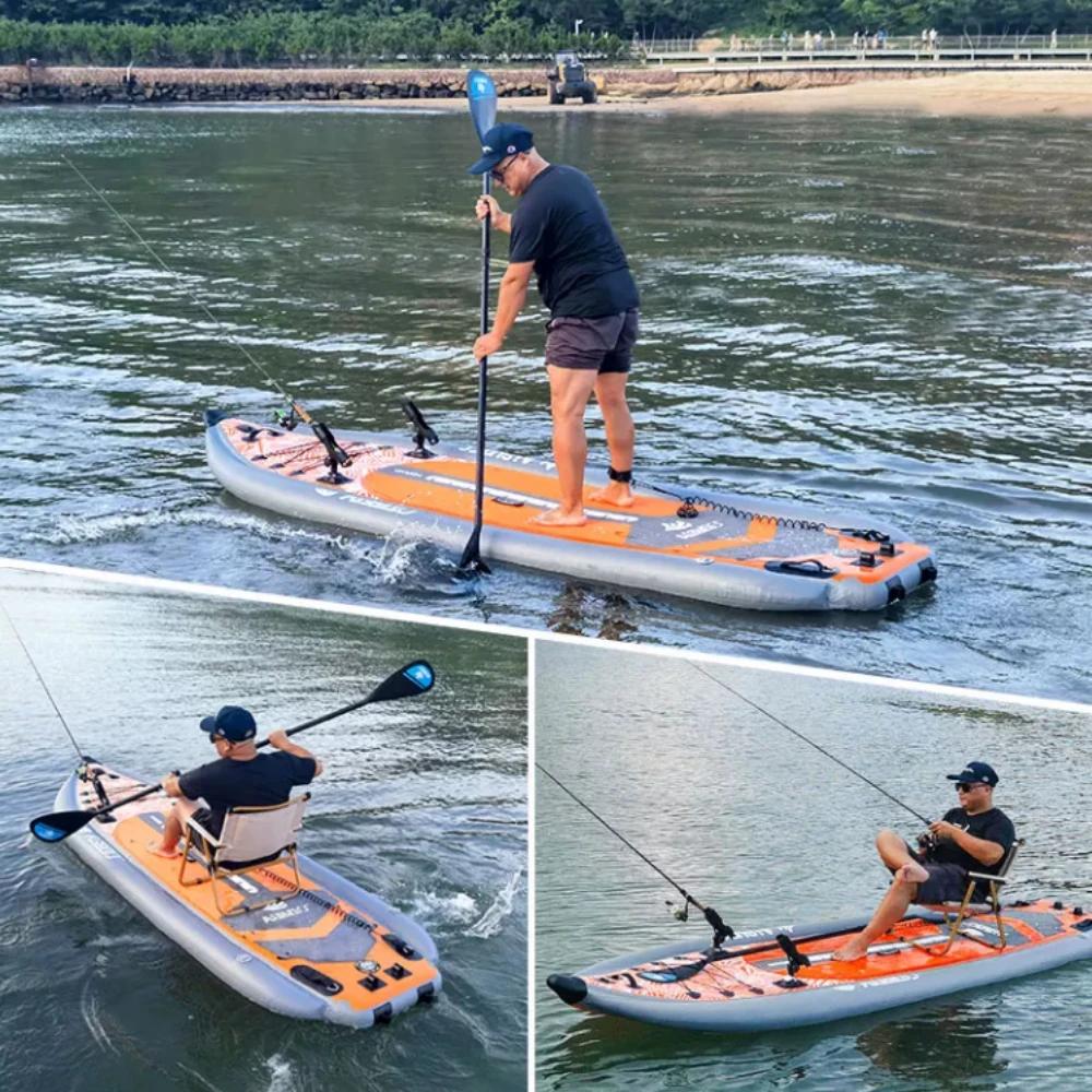 Bateau de pêche gonflable PVC en vente - Kayak gonflable personnalisable OEM pour pêcheurs