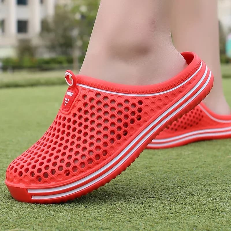 Sandales piscine homme été plage jardin - Chaussures d'eau unisexe confortables douche extérieur