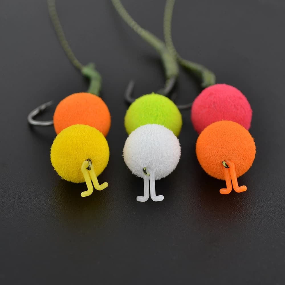 5 Pièces Stoppers V pour Boilies Pêche Carpe - Accessoires Montage Hair Rig Perçage Appâts