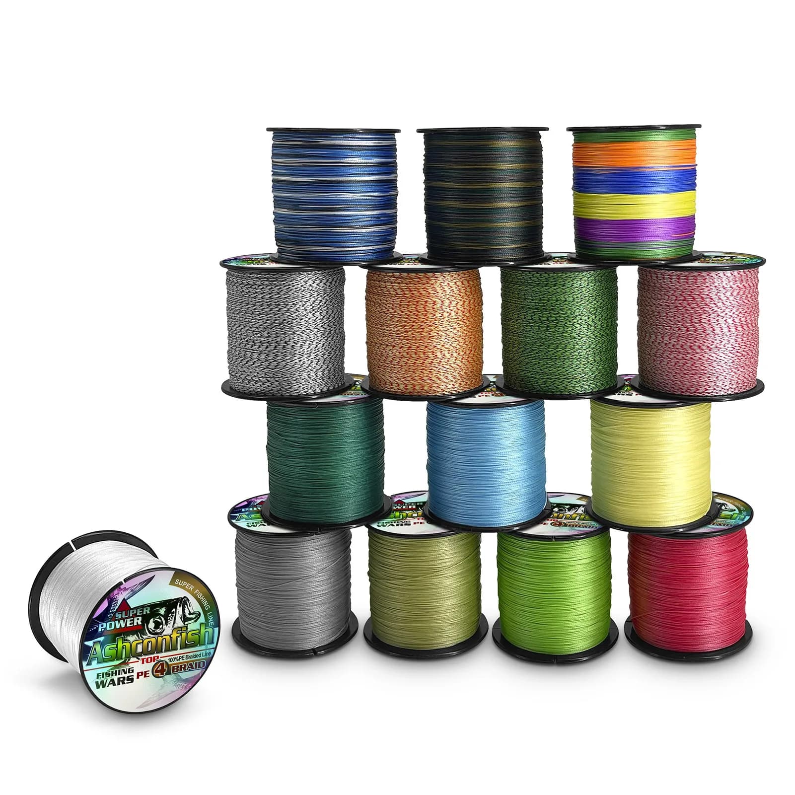 Ligne tressée PE 300m 2-100LB multifilament japonaise super résistante pour carpe