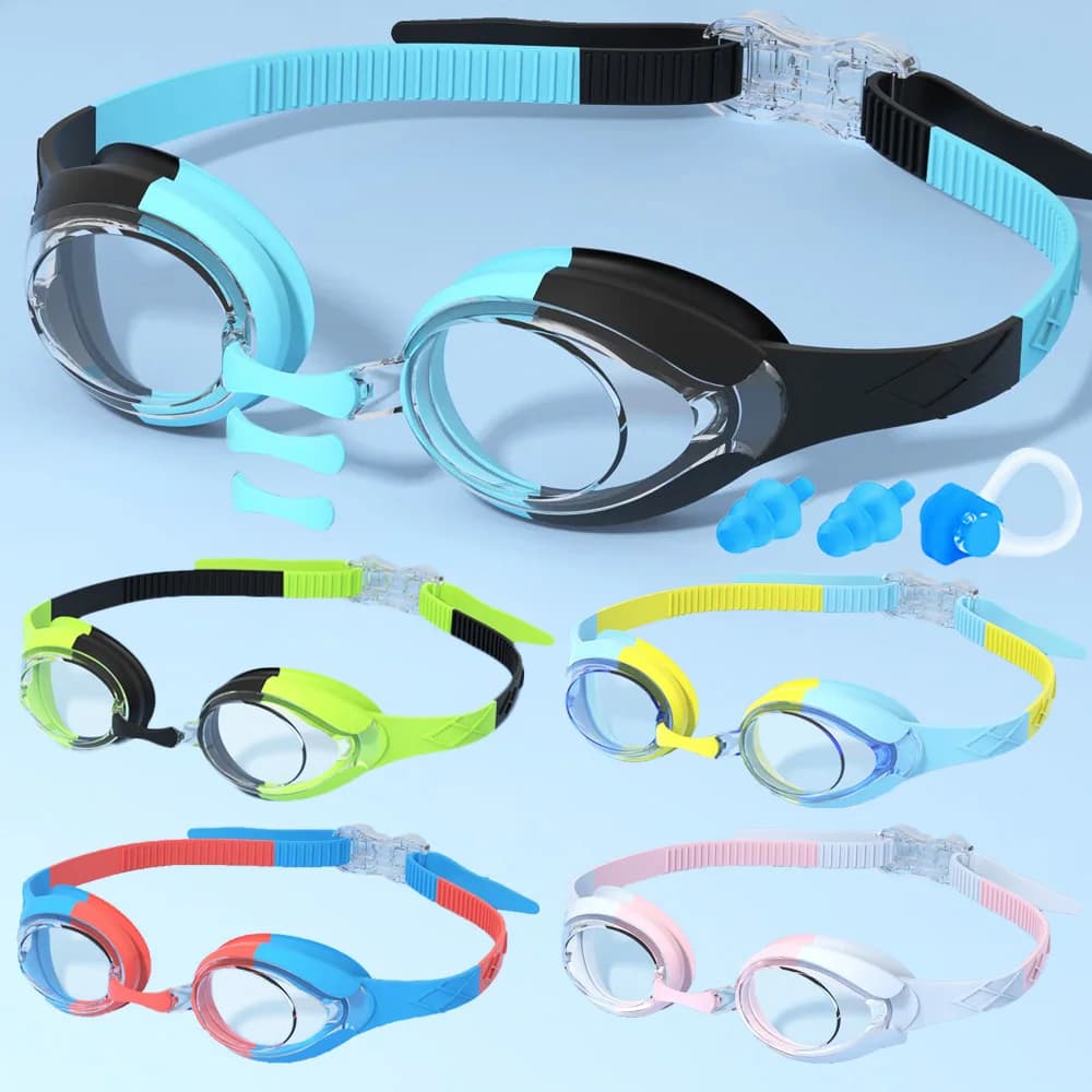 Lunettes natation enfants étanches anti-buée fuites réglage rapide 3-14 ans piscine mer
