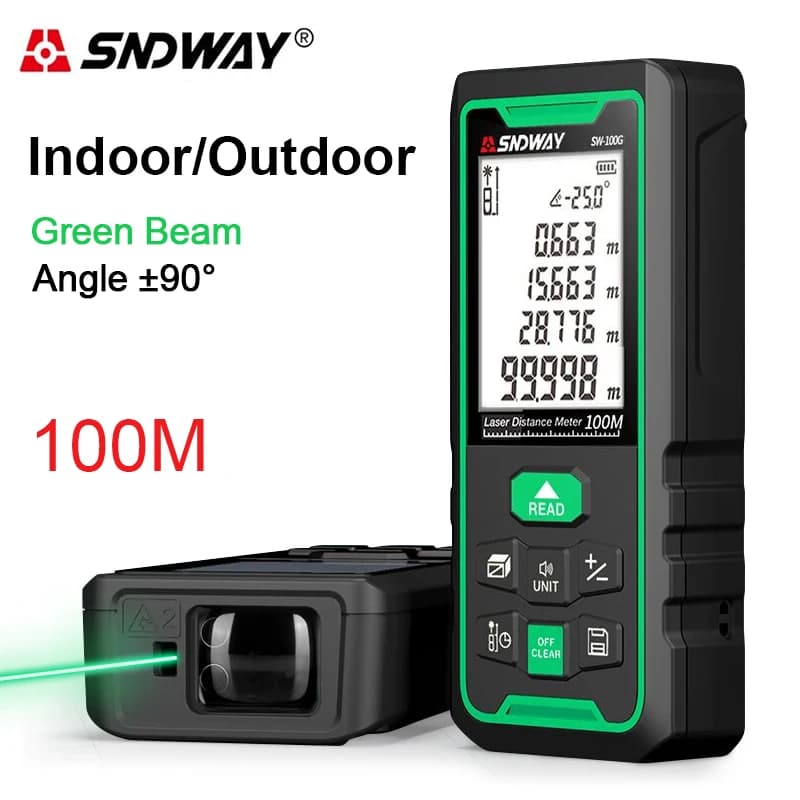 Télémètre laser vert 150m haute précision pour pêche, chasse et bricolage - Mesure électronique fiable
